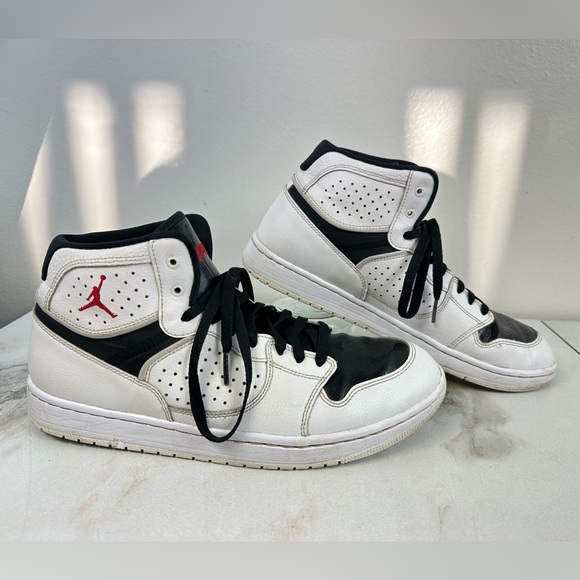 Nike Men's Air Jordan Access White Black Red Basketball Shoes Sneakers, 11 - Picture 3 of 14